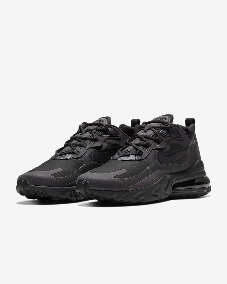 Nike air max react 270 mens black and white hotsell